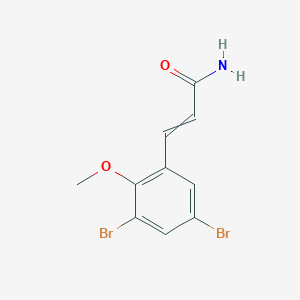 molecular formula C10H9Br2NO2 B15450361 3-(3,5-Dibromo-2-methoxyphenyl)prop-2-enamide CAS No. 62547-53-9