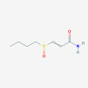 molecular formula C7H13NO2S B15450388 3-(Butane-1-sulfinyl)prop-2-enamide CAS No. 62555-34-4