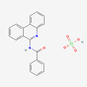 perchloric acid;N-phenanthridin-6-ylbenzamide