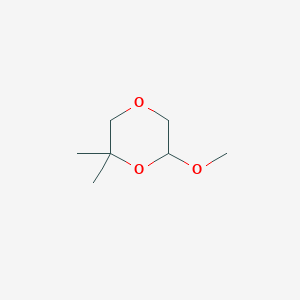 molecular formula C7H14O3 B15450426 6-Methoxy-2,2-dimethyl-1,4-dioxane CAS No. 62599-56-8