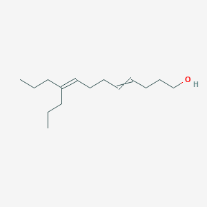 molecular formula C15H28O B15450444 9-Propyldodeca-4,8-dien-1-ol CAS No. 62422-51-9