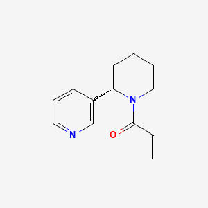 molecular formula C13H16N2O B15450461 1-[(2S)-2-(Pyridin-3-yl)piperidin-1-yl]prop-2-en-1-one CAS No. 62332-17-6