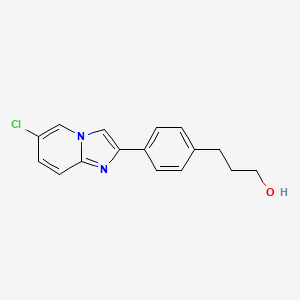 3-[4-(6-Chloroimidazo[1,2-a]pyridin-2-yl)phenyl]propan-1-ol