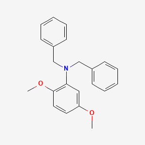 molecular formula C22H23NO2 B15450473 N,N-Dibenzyl-2,5-dimethoxyaniline CAS No. 62849-62-1