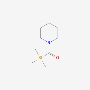 molecular formula C9H19NOSi B15450540 (Piperidin-1-yl)(trimethylsilyl)methanone CAS No. 62799-48-8