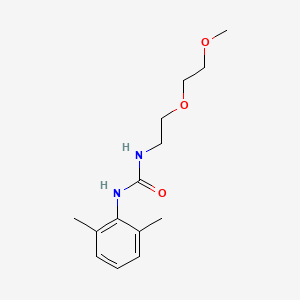 molecular formula C14H22N2O3 B15450548 N-(2,6-Dimethylphenyl)-N'-[2-(2-methoxyethoxy)ethyl]urea CAS No. 62593-70-8