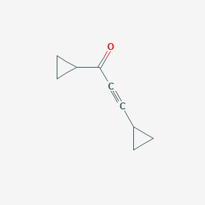 molecular formula C9H10O B15450549 1,3-Dicyclopropylprop-2-yn-1-one CAS No. 62688-79-3