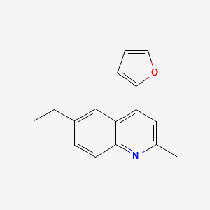 6-Ethyl-4-(furan-2-yl)-2-methylquinoline