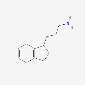 3-(2,3,4,7-Tetrahydro-1H-inden-1-YL)propan-1-amine