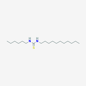 molecular formula C18H38N2S B15450677 N-Hexyl-N'-undecylthiourea CAS No. 62552-40-3