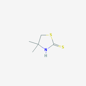 molecular formula C5H9NS2 B154507 2-Thiazolidinethione, 4,4-dimethyl- CAS No. 1908-88-9