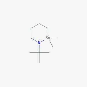 molecular formula C10H23NSn B15450703 1-tert-Butyl-2,2-dimethyl-1,2-azastanninane CAS No. 62290-36-2