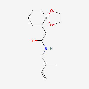 2-(1,4-Dioxaspiro[4.5]decan-6-yl)-N-(2-methylbut-3-en-1-yl)acetamide