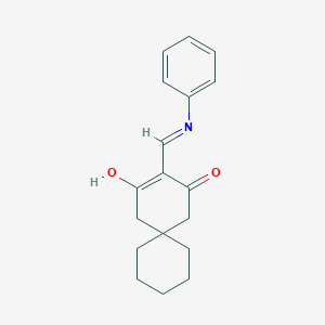 Spiro[5.5]undecane-2,4-dione, 3-[(phenylamino)methylene]-