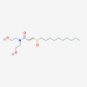 3-(Decane-1-sulfinyl)-N,N-bis(2-hydroxyethyl)prop-2-enamide