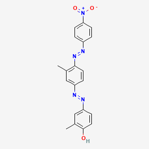 2-Methyl-4-(2-{3-methyl-4-[(E)-(4-nitrophenyl)diazenyl]phenyl}hydrazinylidene)cyclohexa-2,5-dien-1-one