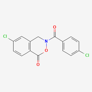 6-Chloro-3-(4-chlorobenzoyl)-3,4-dihydro-1H-2,3-benzoxazin-1-one