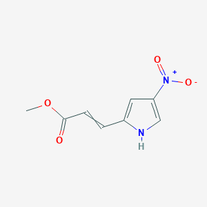 molecular formula C8H8N2O4 B15450772 Methyl 3-(4-nitro-1H-pyrrol-2-yl)prop-2-enoate CAS No. 62427-36-5