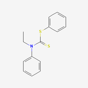 molecular formula C15H15NS2 B15450775 Phenyl ethyl(phenyl)carbamodithioate CAS No. 62604-37-9