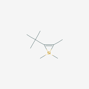 molecular formula C9H18Si B15450779 2-tert-Butyl-1,1,3-trimethyl-1H-silirene CAS No. 62346-49-0