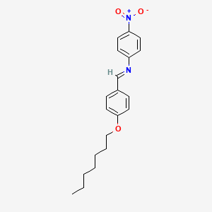 molecular formula C20H24N2O3 B15450786 (E)-1-[4-(Heptyloxy)phenyl]-N-(4-nitrophenyl)methanimine CAS No. 62844-47-7