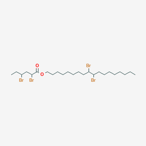 molecular formula C24H44Br4O2 B15450792 9,10-Dibromooctadecyl 2,4-dibromohexanoate CAS No. 62285-02-3