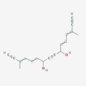 molecular formula C18H18O2 B15450809 3,14-Dimethylhexadeca-3,5,11,13-tetraene-1,8,15-triyne-7,10-diol CAS No. 62309-05-1