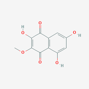 molecular formula C11H8O6 B15450829 4,5,7-Trihydroxy-3-methoxynaphthalene-1,2-dione CAS No. 62574-10-1