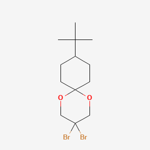 molecular formula C13H22Br2O2 B15450844 3,3-Dibromo-9-tert-butyl-1,5-dioxaspiro[5.5]undecane CAS No. 62787-11-5