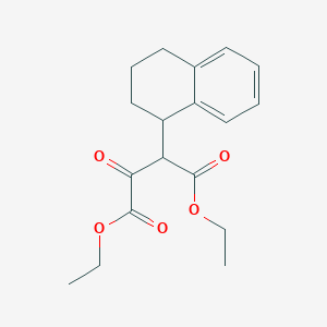 molecular formula C18H22O5 B15450852 Diethyl 2-oxo-3-(1,2,3,4-tetrahydronaphthalen-1-yl)butanedioate CAS No. 62741-62-2