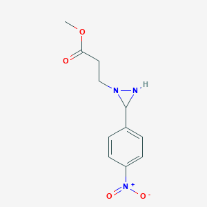 Methyl 3-[3-(4-nitrophenyl)diaziridin-1-yl]propanoate