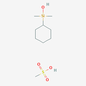 Cyclohexyl-hydroxy-dimethylsilane;methanesulfonic acid