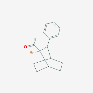 molecular formula C15H17BrO B15450876 2-Bromo-3-phenylbicyclo[2.2.2]octane-2-carbaldehyde CAS No. 62374-19-0