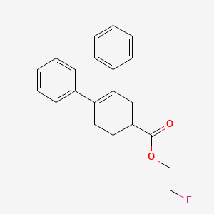 molecular formula C21H21FO2 B15450882 2-Fluoroethyl 3,4-diphenylcyclohex-3-ene-1-carboxylate CAS No. 62544-43-8