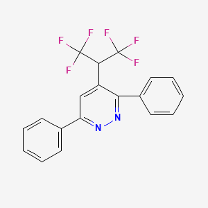 Pyridazine, 3,6-diphenyl-4-[2,2,2-trifluoro-1-(trifluoromethyl)ethyl]-