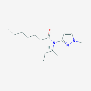 N-(Butan-2-yl)-N-(1-methyl-1H-pyrazol-3-yl)heptanamide