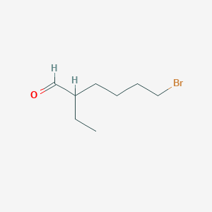 molecular formula C8H15BrO B15450913 6-Bromo-2-ethylhexanal CAS No. 62498-25-3