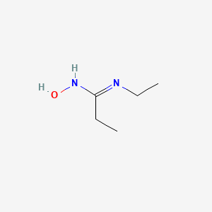 molecular formula C5H12N2O B15450921 Propanimidamide, N-ethyl-N'-hydroxy- CAS No. 62626-56-6