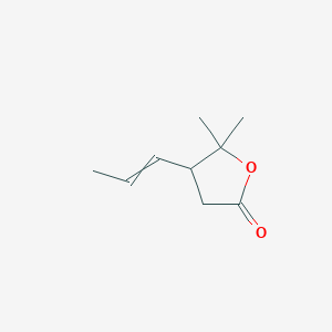 5,5-Dimethyl-4-(prop-1-en-1-yl)oxolan-2-one