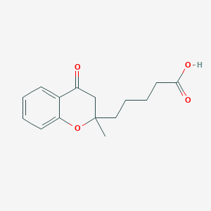 5-(2-Methyl-4-oxo-3,4-dihydro-2H-1-benzopyran-2-yl)pentanoic acid