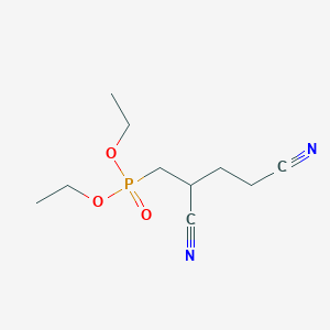 molecular formula C10H17N2O3P B15450971 Diethyl (2,4-dicyanobutyl)phosphonate CAS No. 62317-14-0