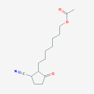 7-(2-Cyano-5-oxocyclopentyl)heptyl acetate