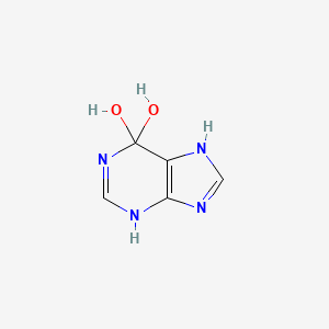 molecular formula C5H6N4O2 B15451026 3,7-Dihydro-6H-purine-6,6-diol CAS No. 62536-65-6