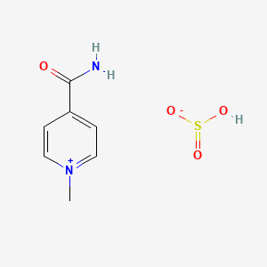 4-Carbamoyl-1-methylpyridin-1-ium hydrogen sulfite