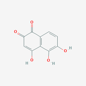 molecular formula C10H6O5 B15451059 4,5,6-Trihydroxynaphthalene-1,2-dione CAS No. 62345-10-2