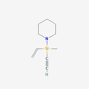 1-[Ethenyl(ethynyl)methylsilyl]piperidine