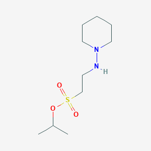 molecular formula C10H22N2O3S B15451079 Propan-2-yl 2-[(piperidin-1-yl)amino]ethane-1-sulfonate CAS No. 62692-73-3