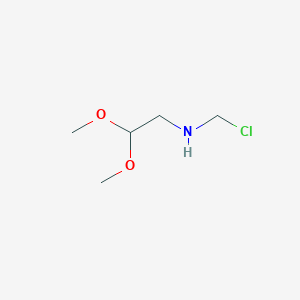 molecular formula C5H12ClNO2 B15451092 N-(Chloromethyl)-2,2-dimethoxyethan-1-amine CAS No. 62773-91-5