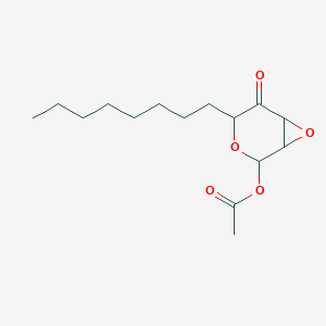 1-O-Acetyl-2,3-anhydro-5-octylpentopyranos-4-ulose