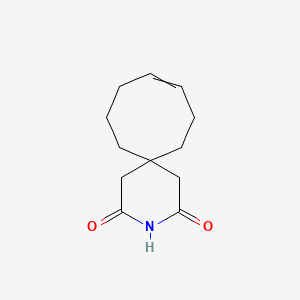 molecular formula C12H17NO2 B15451135 3-Azaspiro[5.7]tridec-9-ene-2,4-dione CAS No. 62702-33-4